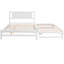 Lit plateforme ajustable blanc gigogne pleine grandeur et de qualité pour une structure stable avec une construction solide-1830930417