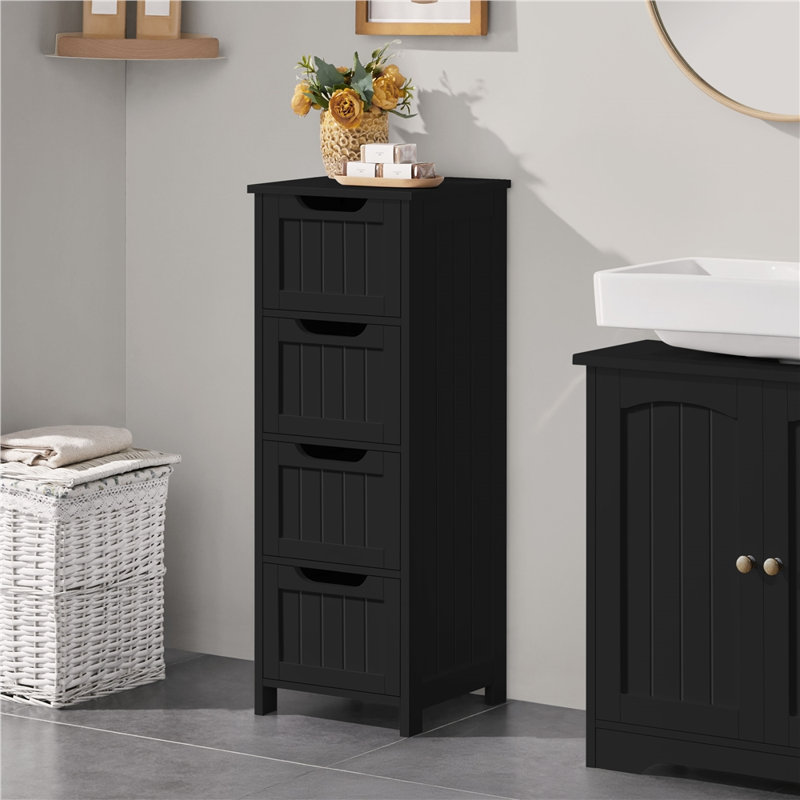 Auryon Bathroom Cabinet, Black