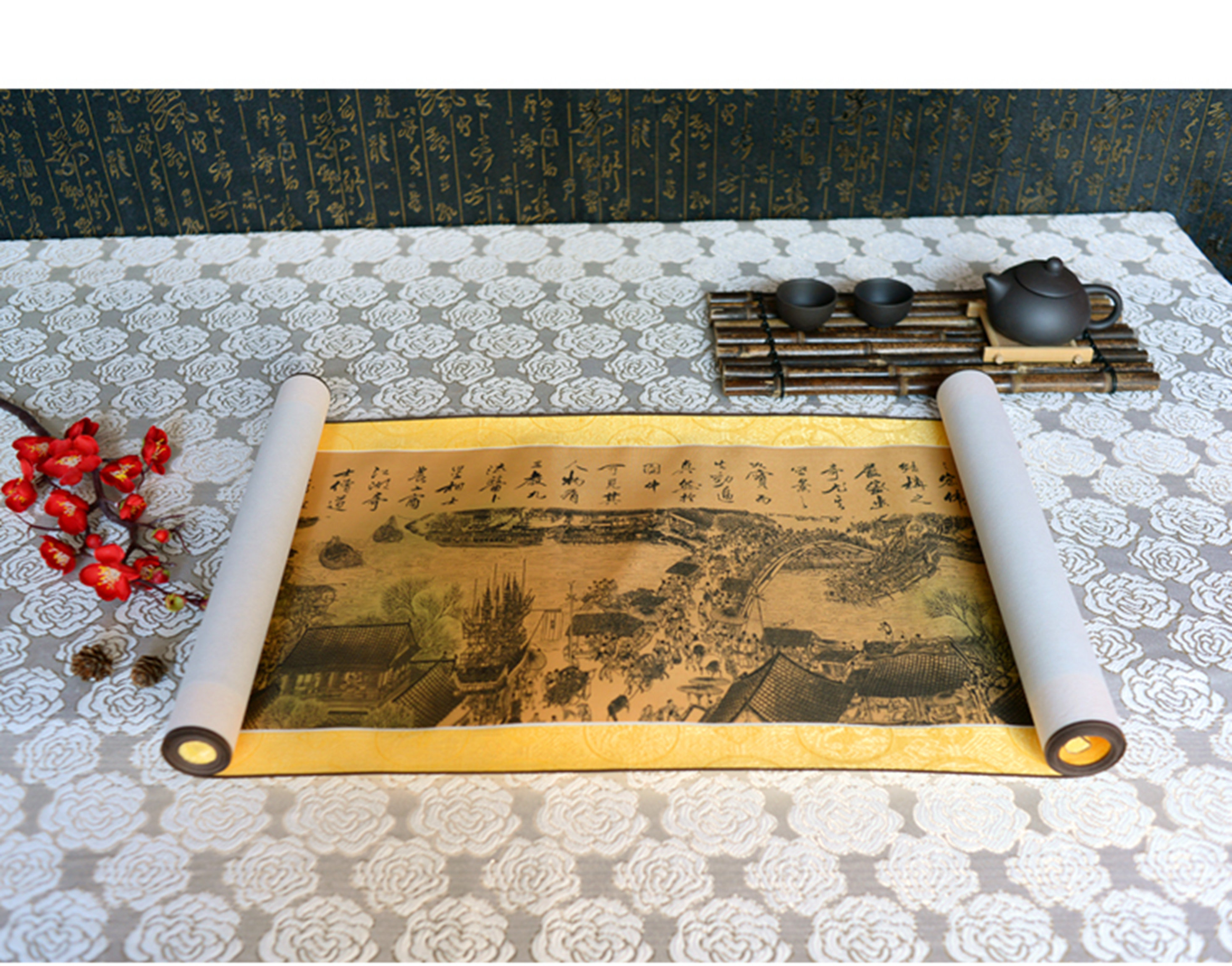 Bungalow Rose® Qingming Shang He Tu Along River Qingming Festival ...