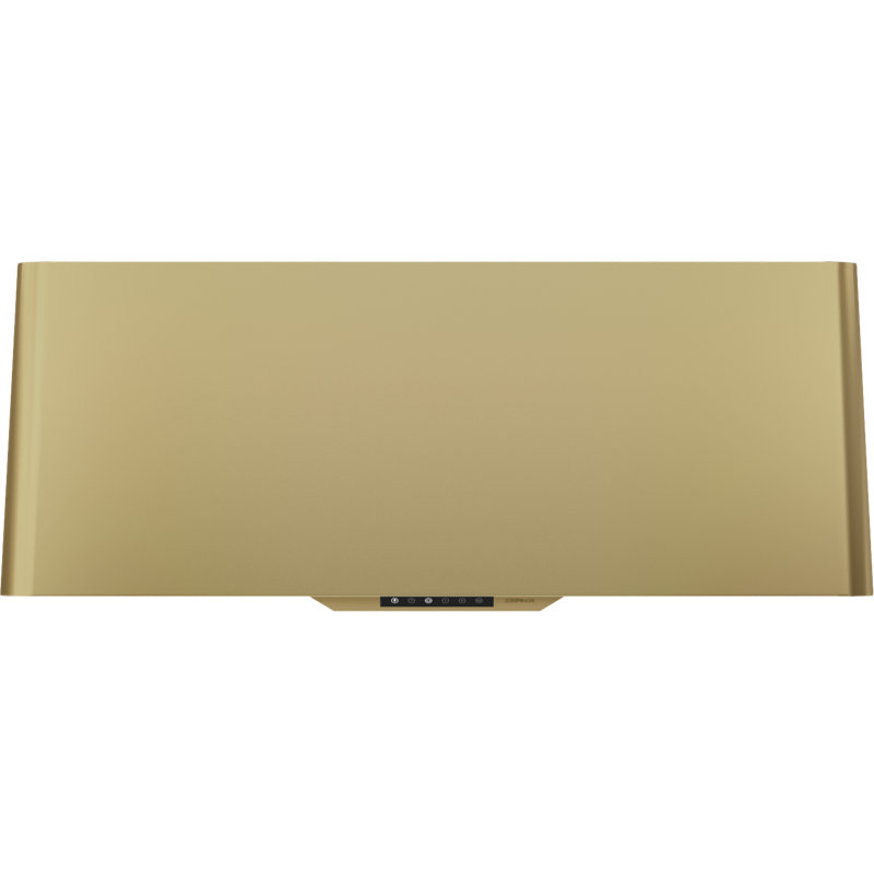Zephyr Mesa 90 cm. Wall Mount Range Hood with LED Lights, Satin Gold