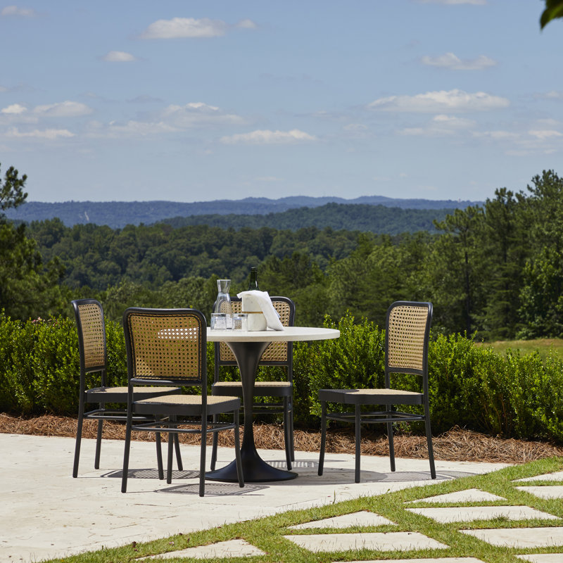 Bordeaux Patio Dining Side Chair, Midnight