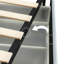 Lit plateforme tapissier Boucle avec rangement breveté à 4 tiroirs, tête de lit capitonnée à coutures courbées, support de matelas à lattes en bois, aucun sommier requis