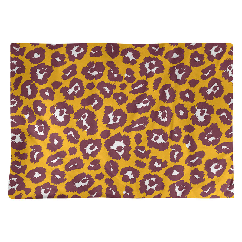 Napperon 18 "Washingto football, Doré / blanc / bourgogne, Coton