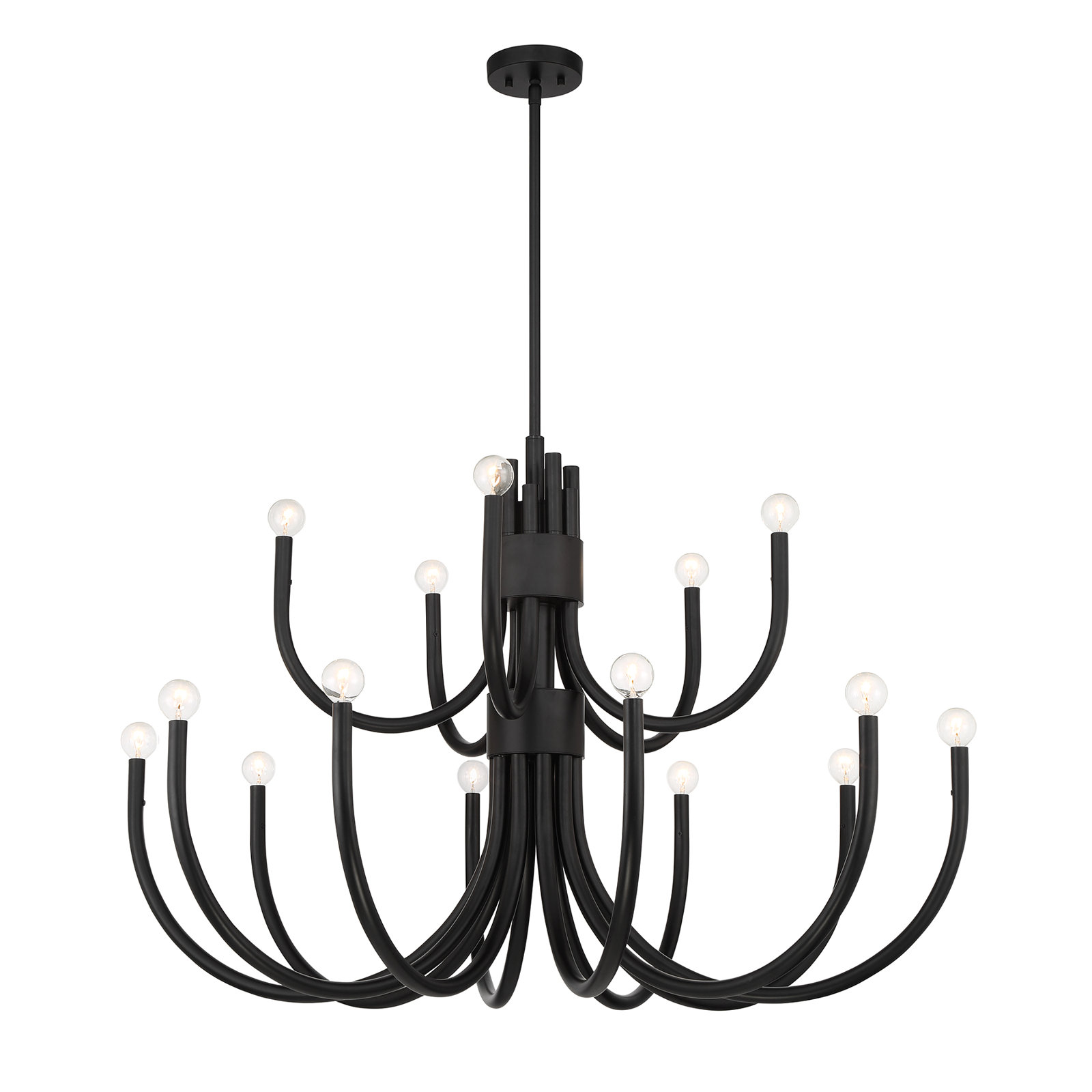 Sorrento 15-Light Chandelier, Black