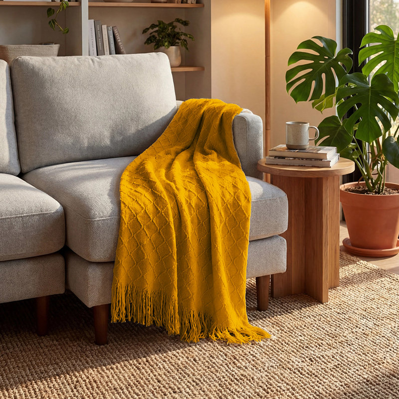 Sofa Slipcover, Yellow