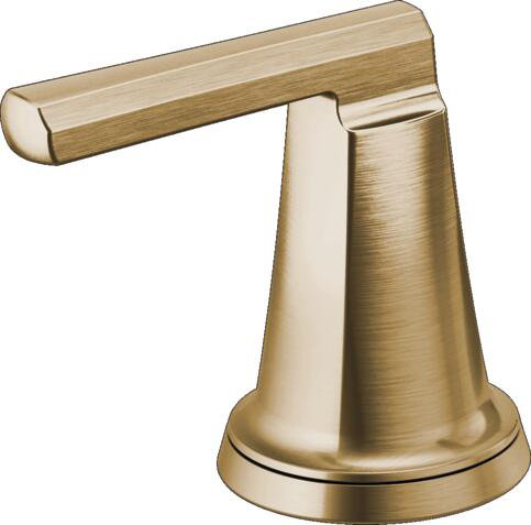 Levoir® Two-Handle Wall Mount Lavatory Faucet, Luxe Gold, Low Lever Handle, 1.5