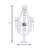 18.5'' H Crystal Tabletop Candelabra