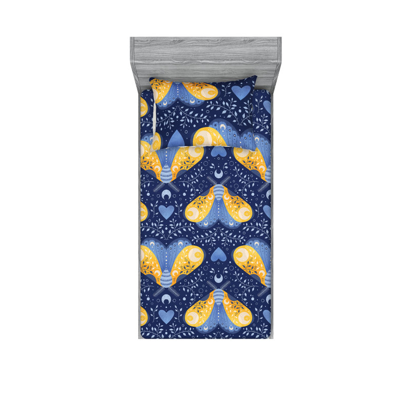 Drap-housse et taie décorative Ambesonne, Ensemble de draps pour lit simple TG avec 1 taie d