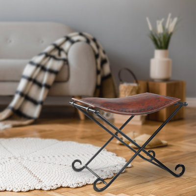 Verville Iron Accent Stool