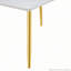 Table de salle à manger rectangulaire moderne et minimaliste, pouvant accueillir de 4 à 6 personnes. Comptoir en verre trempé + panneau de fibres à densité moyenne inférieur-1389536033