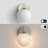 Lio 1 - Light Dimmable Iron ETL wall sconces with Round Shape Cloud Glass Shade-416420606