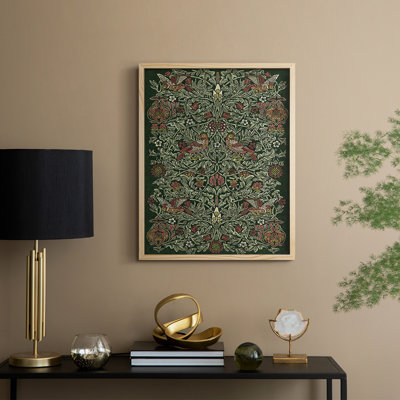 Vintage Abstract Print CLXXVII Framed Print - Solid Wood