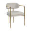 Chaise rembourrée avec accoudoirs (ensemble de 2)