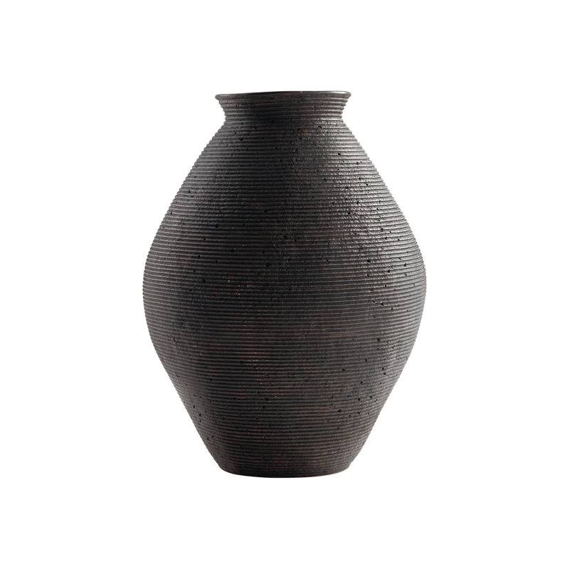 Elijaha Table Vase, Antique Brown, 17" H x 13" W x 13" D