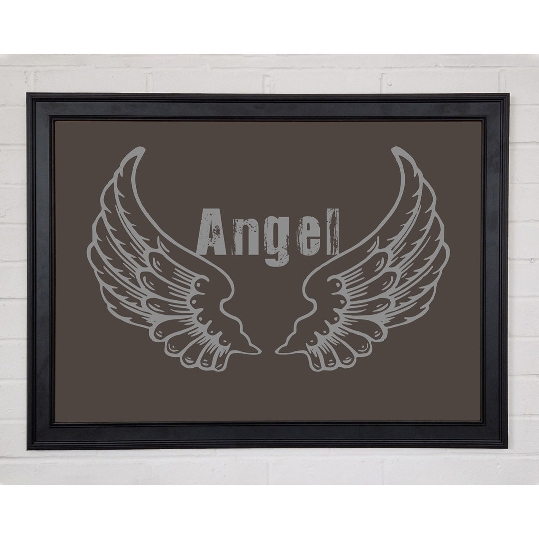 Angel Wings 2 Schokolade Gerahmter Druck 10169