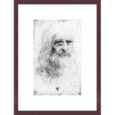 Self portrait by Leonardo da Vinci -Framed Giclee Print