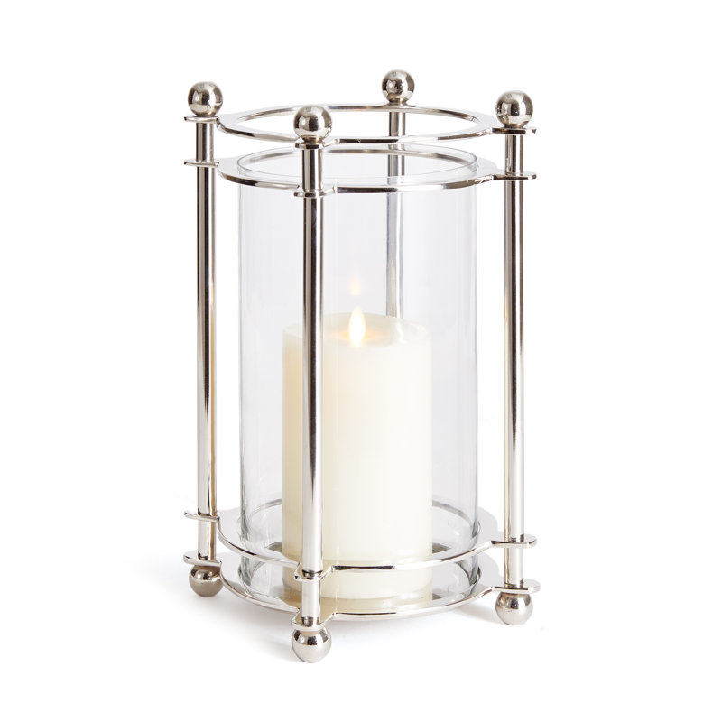 Lauren Hurricane Candle Holder, 13.5" H x 9" W x 9" D