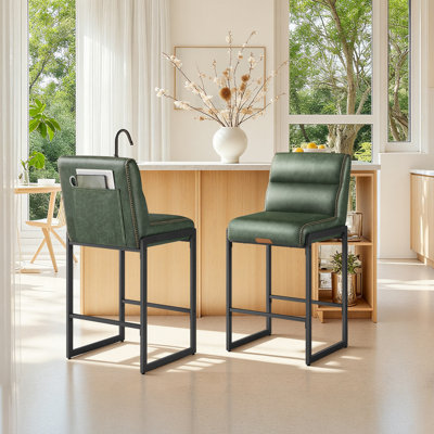 26.4-Inch Counter Height Stools With Backs by George Oliver