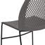 Chaises de vestibule empilables en plastique avec dossier en nid d'abeille Oliverson-1496206833-1496206838-1541484609