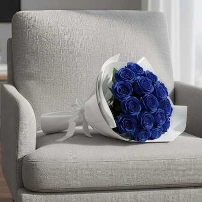 12 pièces de fleurs artificielles roses - roses artificielles à longues tiges de 20 po avec des feuilles pour les mariages, la maison et les occasions festives (vase non inclus)