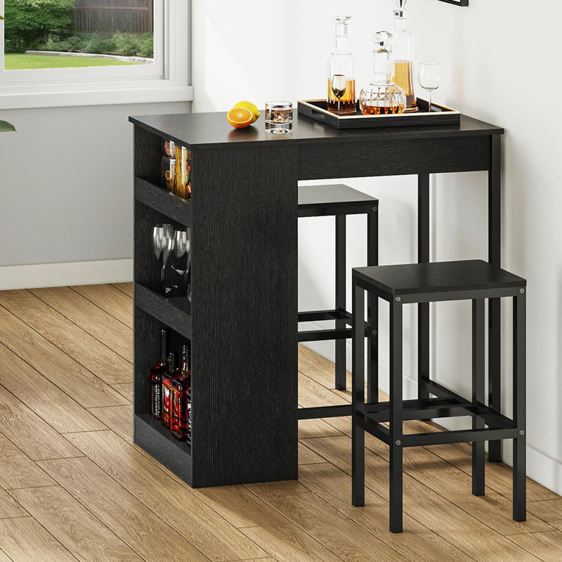 49.5cm Bar Set, Black