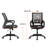 Home Office Chair, Ergonomic Desk Chair, Mesh Computer Chair With Waist Support Armrests To Perform Rolling Rotation With Adjustable Mid-Back