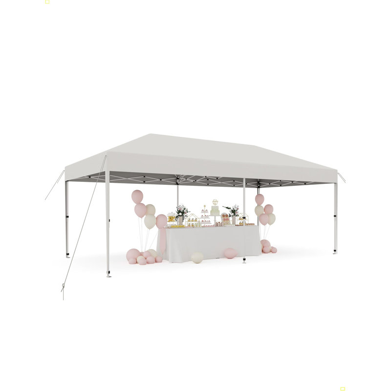120'' W x 240'' D Metal Canopy, Blanc