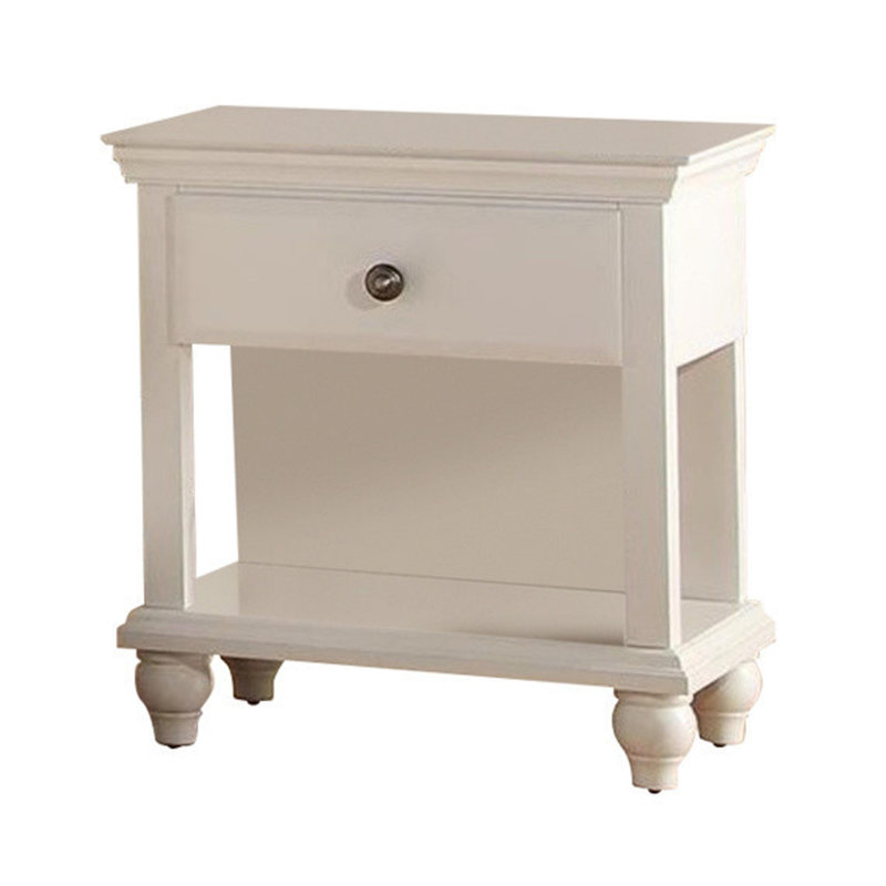 Broncho 24'' W Wood Nightstand, White