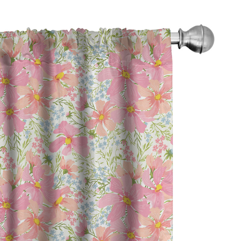 Panneau coulissant semi-diaphane avec passe-tringle Garden Art, 28 po x 95 po