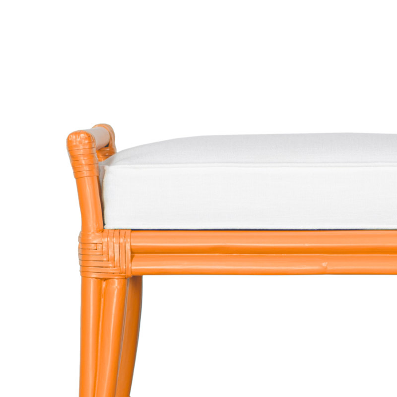 Banc rembourré Malacca, Tranche d'orange