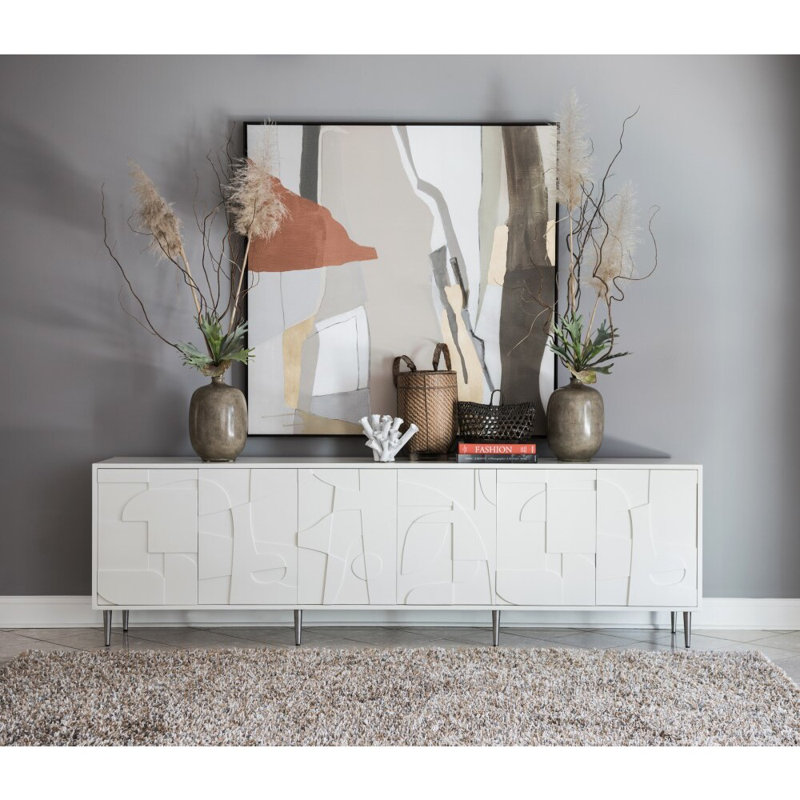Console multimédia Signature Designs Bardo, 30" H x 100" W  x 18" D