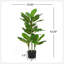 42 "plante artificielle avec pot de Daffenbachia