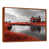 Toile avec cadre flottant brun