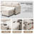 Vesna L-shape 81" Wide Space-Saving Sleeper Sofa Upholstered Pull-out Sofa Bed-95208154