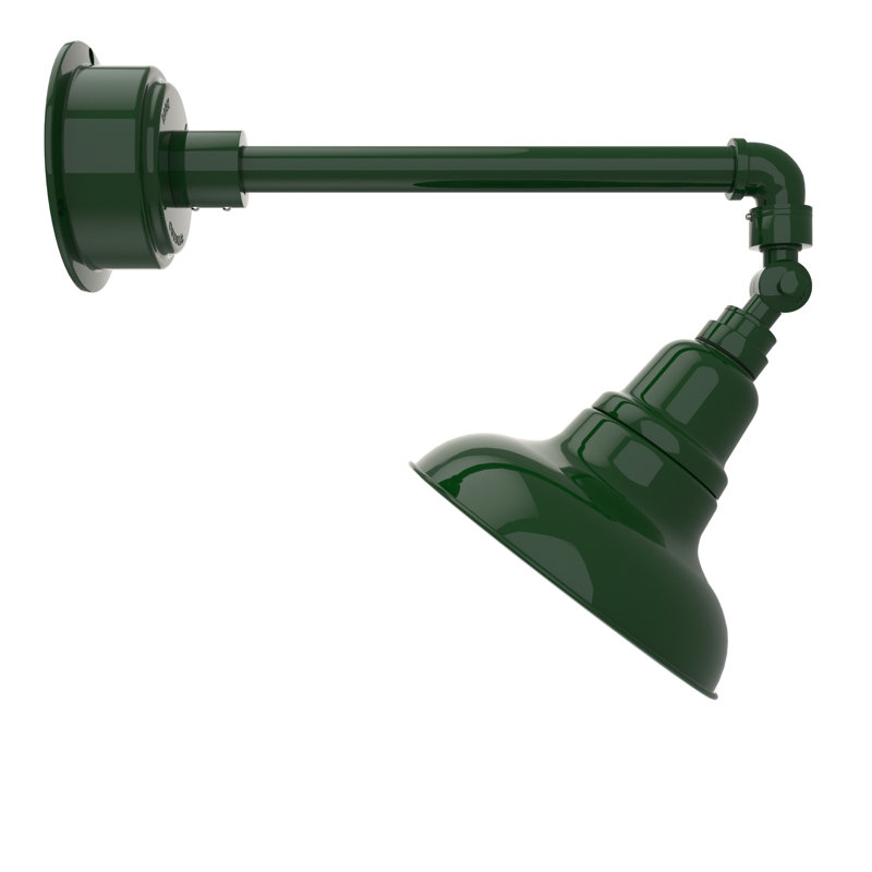 Luminaire de grange d'extérieur à DEL Adesh, Vert rétro