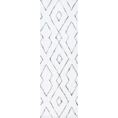 Tapis blanc moelleux Sofie