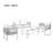Multi-Person Outdoor Sofa Combination With A Table, Suitable For Garden, Backyard And Balconies