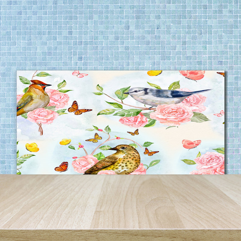 50cm W x 100cm L Glass Peel and Stick Panel