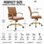 Fauteuil de bureau pivotant en cuir Naudain-58177231-132200685