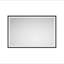 Miroir de salle de bain surdimensionné rectangulaire noir à DEL avec cadre antibrouillard à intensité variable pour salle de bain et miroir-1361507973-1361508090