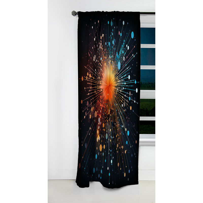 Rideau occultant Garst - Fireworks - 1 panneau, L 52 po x L 84 po
