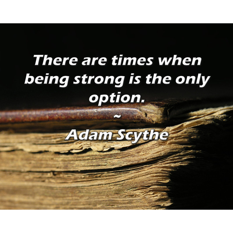 Astoria Grand Gallery Wrapped Canvas By Adam Scythe: "There are times when being strong is the only o