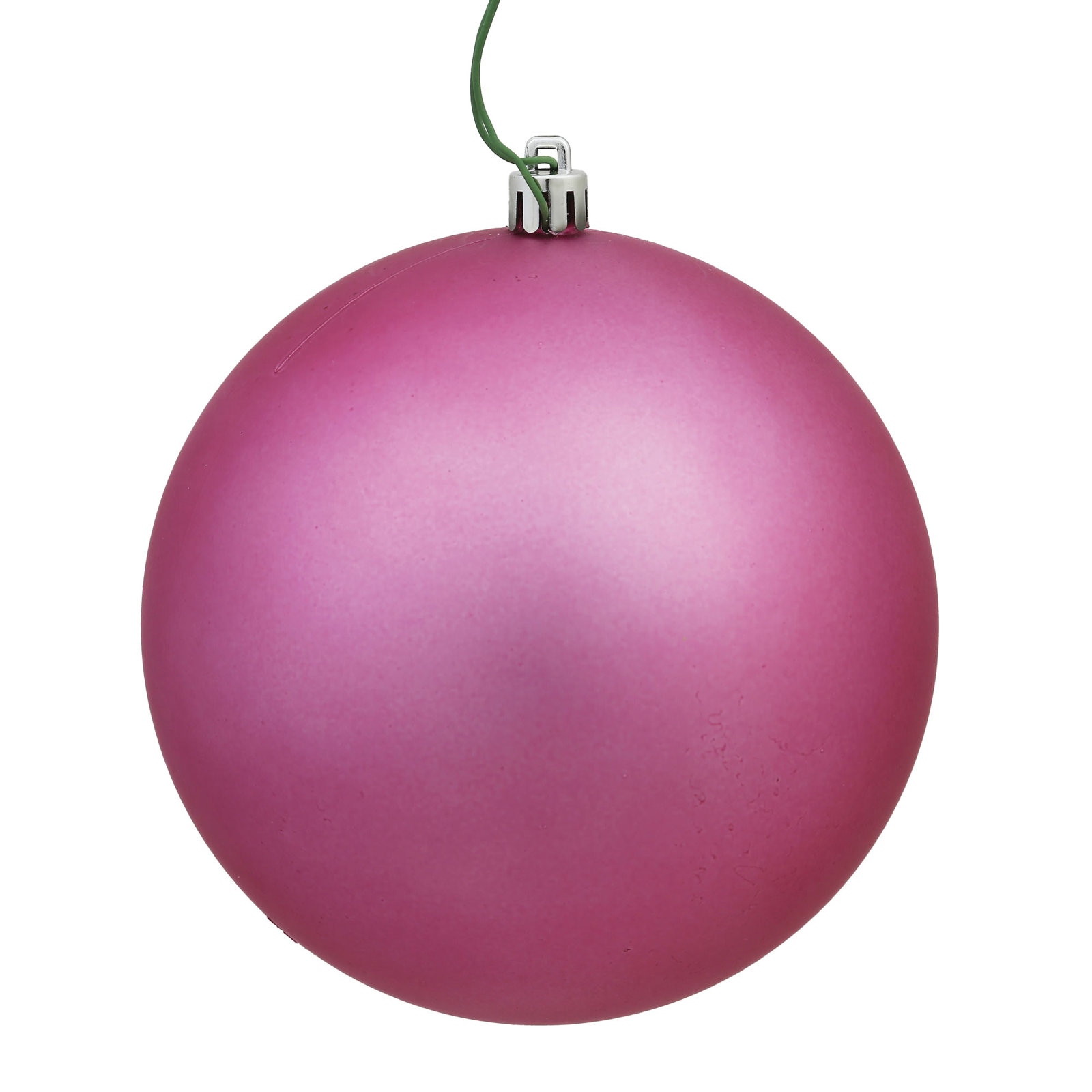 Holiday Décor Ball Ornament, Matte Mauve, 3" H x 3" W x 3" D