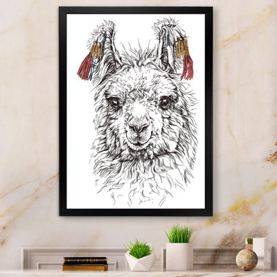 «Cute Lgbt Lama Alpaca», impression sur toile