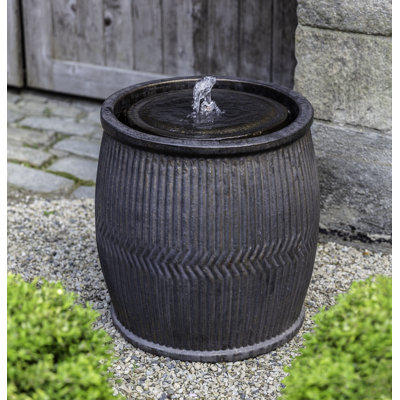 Rain Barrel Urn Fountain