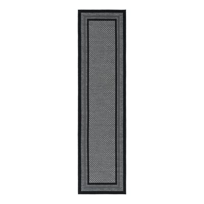 Stelios Geometric Gray Indoor / Outdoor Area Rug