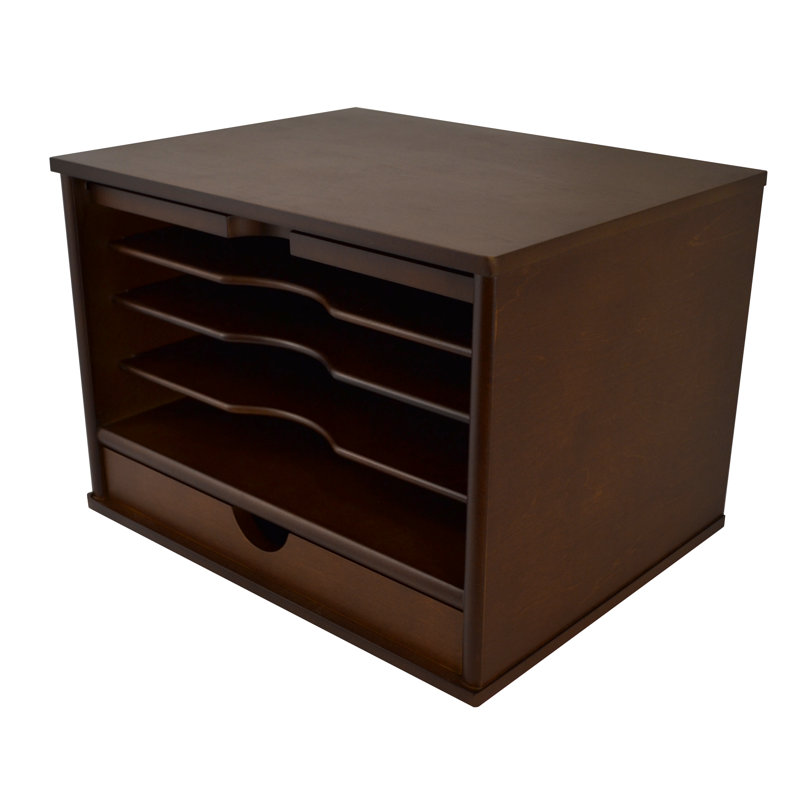 Rangement de bureau Russ, Naturel, H 9,25 po x l 13 po x p 10,5 po