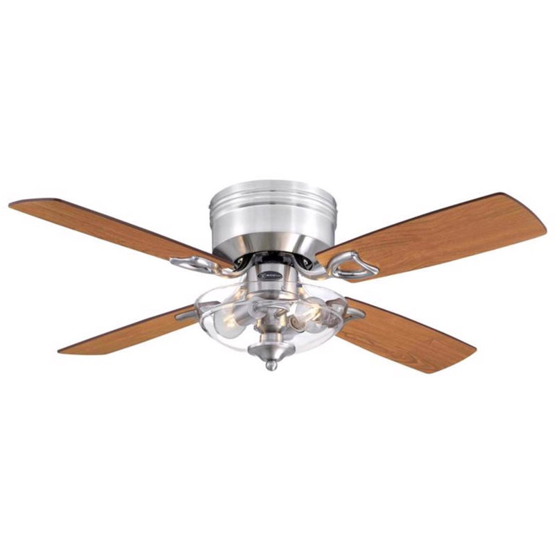 Ventilateur de plafond intérieur en nickel brossé à DEL de 42 po Westinghouse Hadley, Nickel brossé