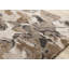 Tapis tissé à la machine abstrait brun Mable-250363114
