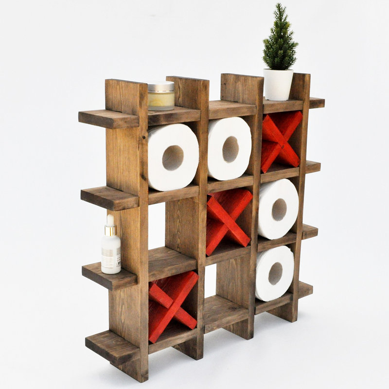 9 Piece Solid Wood Shelf
